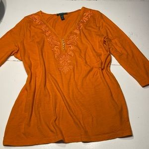 Ralph Lauren size XL orange shirt EUC